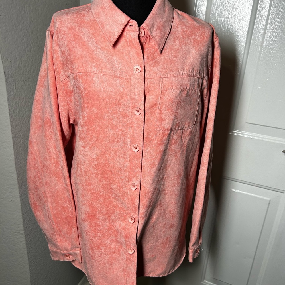 Parisian Works Coral Button-Up Jacket